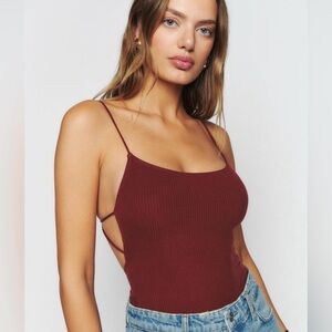 Reformation Heiress Knit Bodysuit